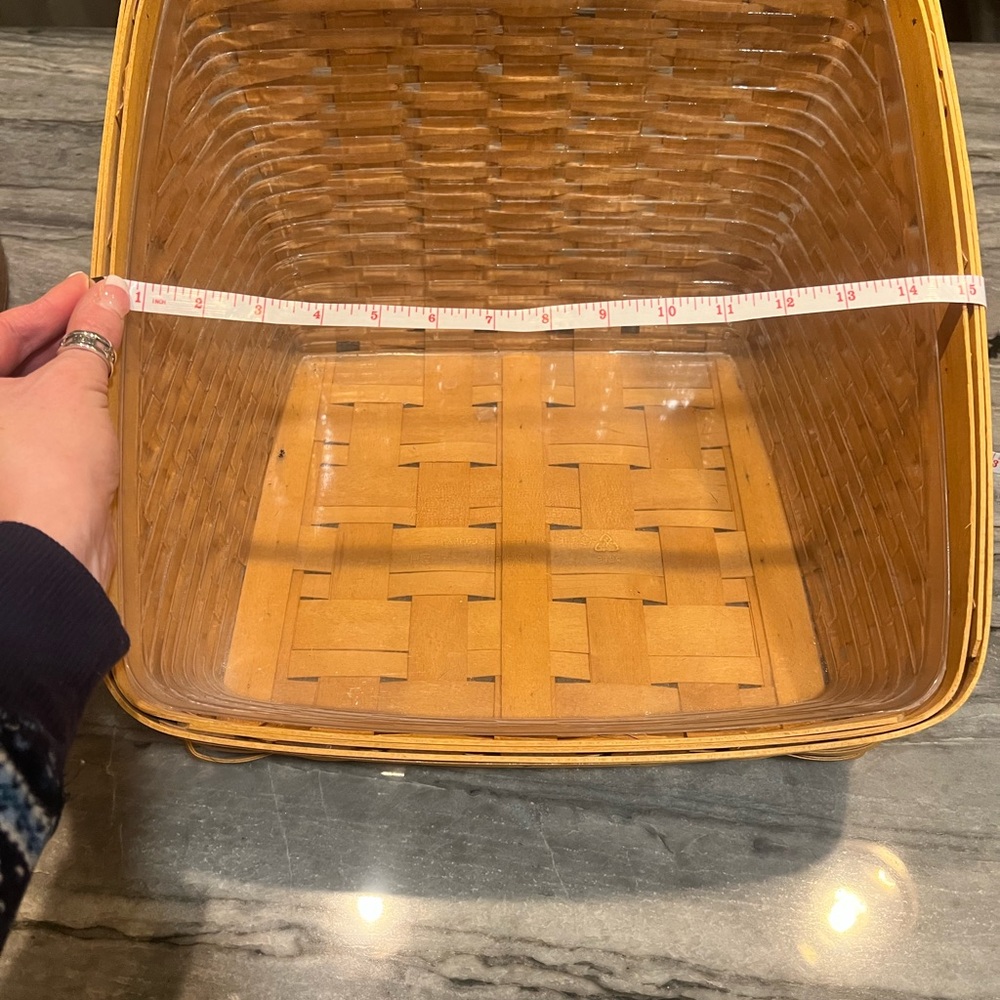 Longaberger Book Keeper Basket with Liner - Picture 5 of 8